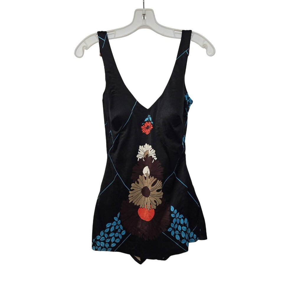 Vintage 70s 80s Swimdress Swimsuit Perfection Fit Roxanne B Cup Union Made S M